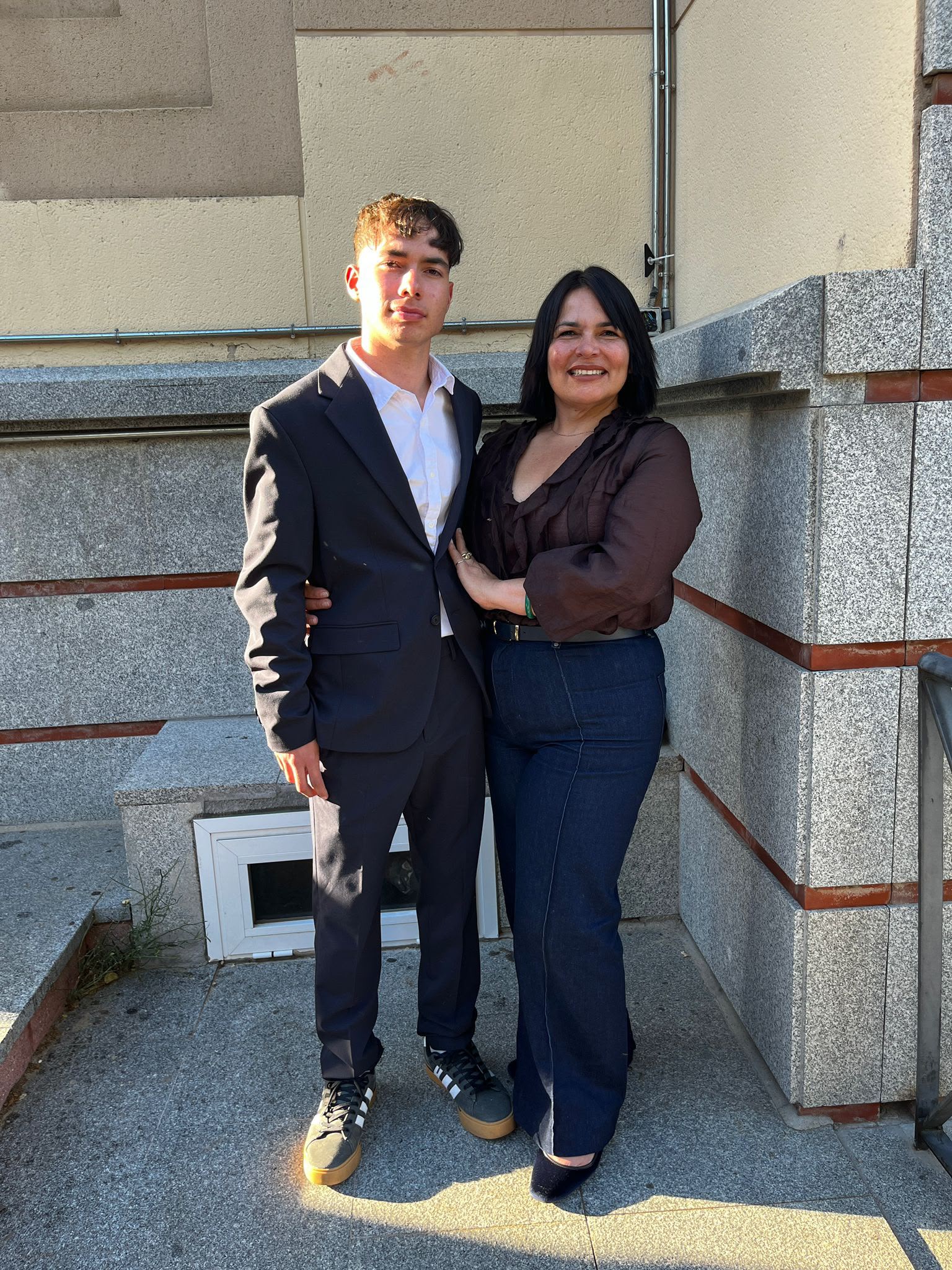 Con su hijo favorito